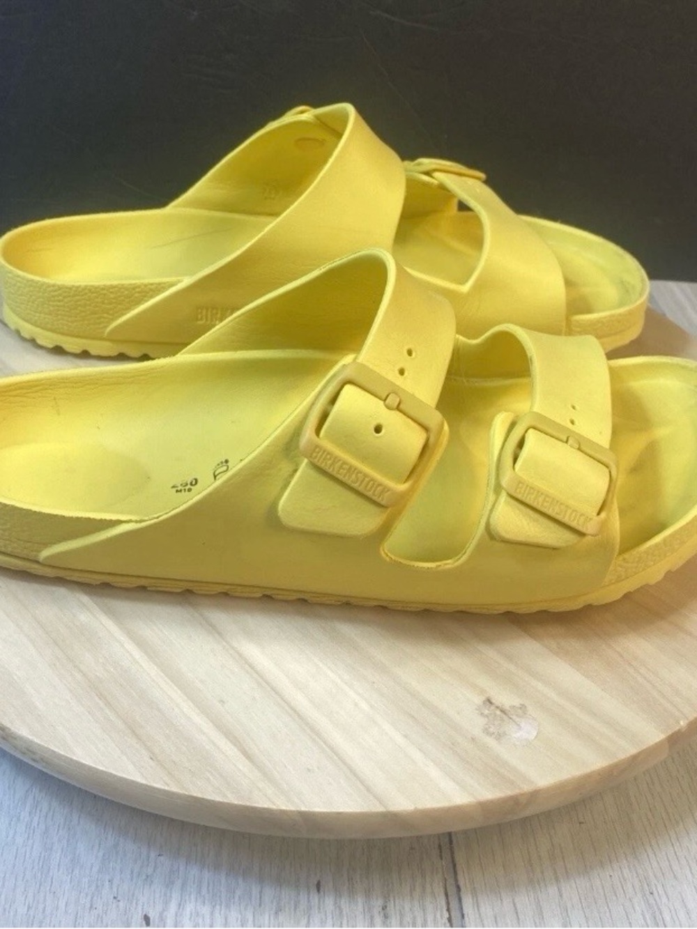 Birkenstock Arizona Ava Active Yellow Sandals Size 43 (Men US Size 10)